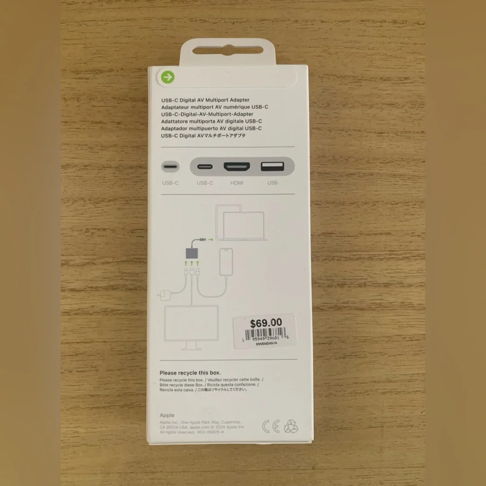 Apple USB-C to Digital AV Multiport Adapter — White